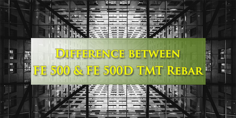 What is the difference between fe500 and fe500d tmt bars?